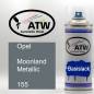 Preview: Opel, Moonland Metallic, 155: 400ml Sprühdose, von ATW Autoteile West.